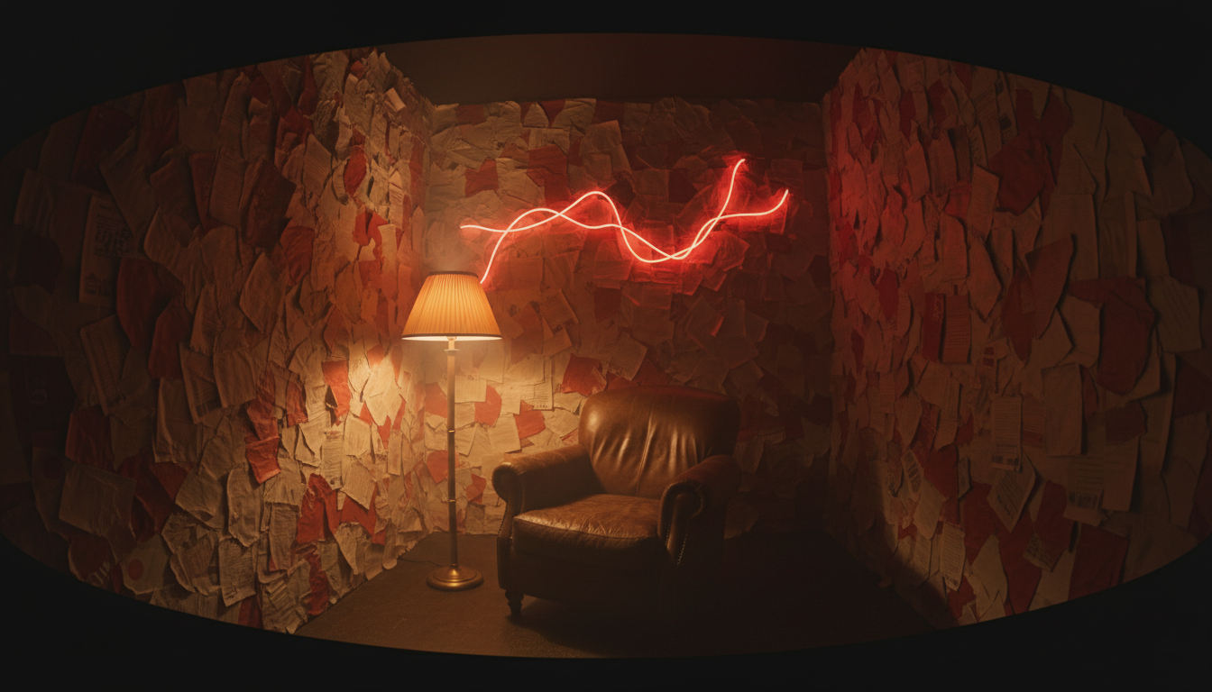 A neon-lit room setting the tone for the agency handshake.